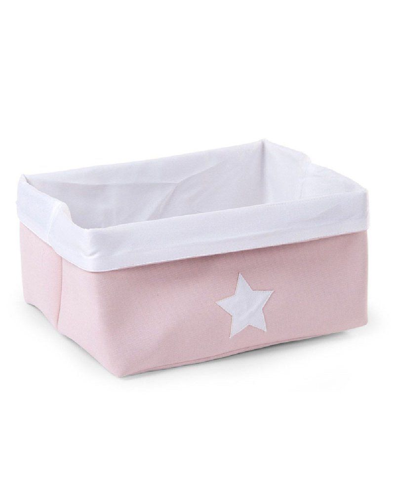 Pudełko płócienne 40 x 32 x 20 cm Soft Pink CHILDHOME