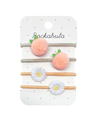 Rockahula Kids - 4 gumki do włosów Orange Blossom