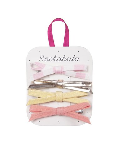 Rockahula Kids - 4 spinki do włosów Bonbon Skinny Bow
