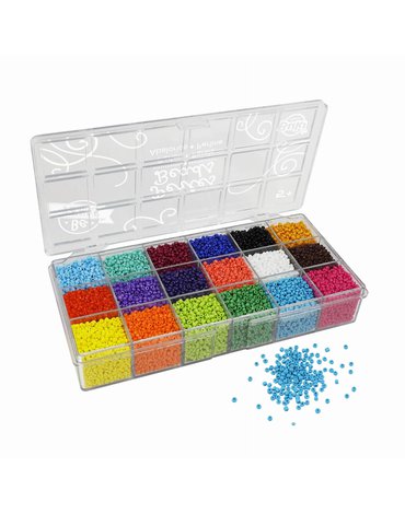 BUKI - Zestaw kolorowych koralików w pudełku PE011