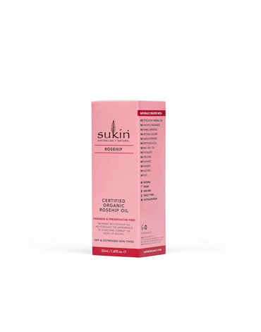Sukin, ROSEHIP Oil Naturalny 100% olej z dzikiej róży chilijskiej, 50ml SUKIN