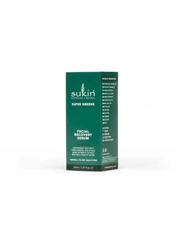 Sukin, SUPER GREENS Detoksykująco- naprawcze serum do twarzy, 30ml