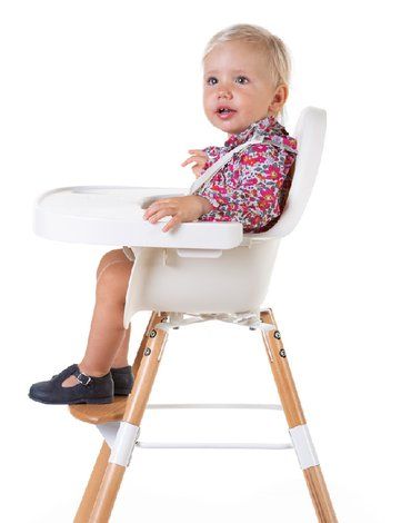 Krzesełko do karmienia Evolu 2 Natural/White CHILDHOME