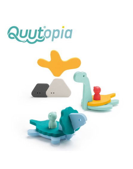 QUUT Zestaw puzzli piankowych 3D Quutopia Świat dinozaurów