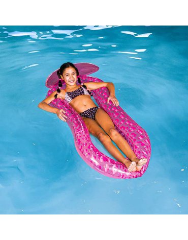 The Swim Essentials Materac do pływania z siateczką Neon Leopard 2020SE117