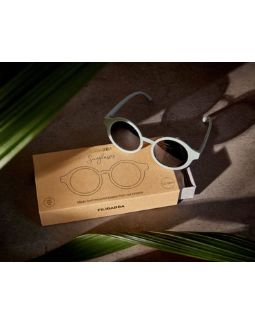 Filibabba Dziecięce okulary przeciwsłoneczne (1-3 l) UV400 Tender green FILIBABBA