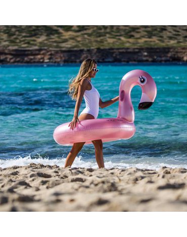 The Swim Essentials Koło do pływania Rose Gold Flamingo 95 cm 2020SE483