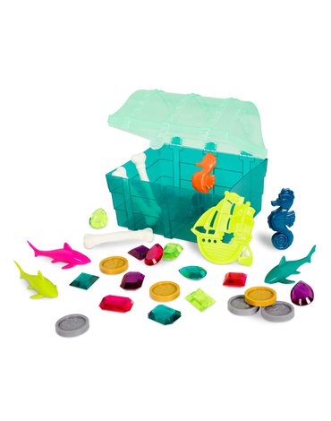 B.Toys - Treasures Ahoy! - SKARBY PIRATA - zestaw zabawek do wanny i basenu -