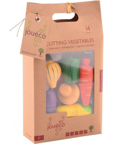 Joueco - Drewniany zestaw deska z warzywami