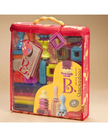 B.Toys - Bristle Block Stackadoos – klocki jeżyki w torbie