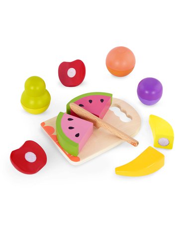 B.Toys - Chop ‘n’ Play – Wooden Toy Fruits - zestaw drewnianych OWOCÓW do krojenia -