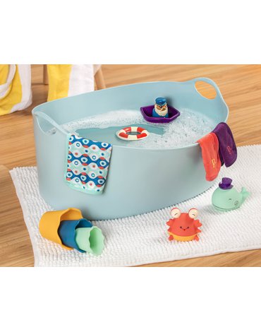 B.Toys - Wee B. Splashy – zestaw prezentowy do kąpieli dla niemowląt -