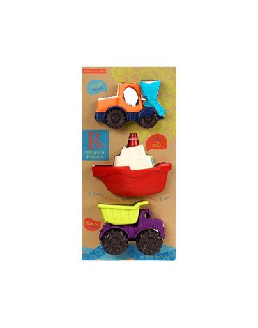 B.Toys - Loaders & Floaters – zestaw 3 minipojazdów -