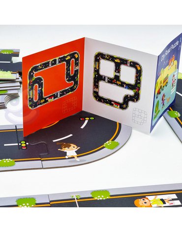 TOOKY TOY Droga Puzzle dla Dzieci Autostrada Makieta 21 el. Certyfikat FSC Tooky Toy