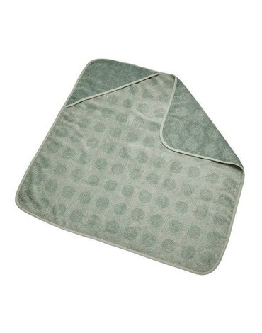LEANDER - ręcznik z kapturem, zielony