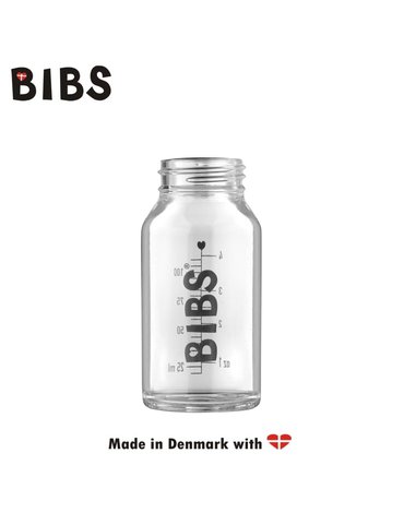 BIBS - Antykolkowa Butelka Szklana dla Niemowląt 110 ml
