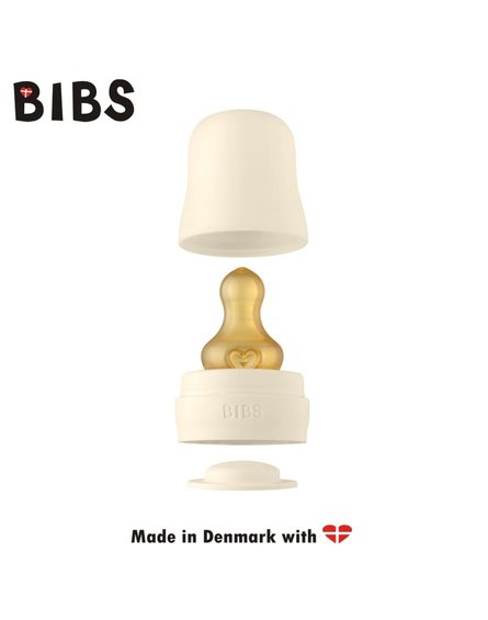 BIBS - Zestaw do butelek antykolkowych Bottle Kit Ivory