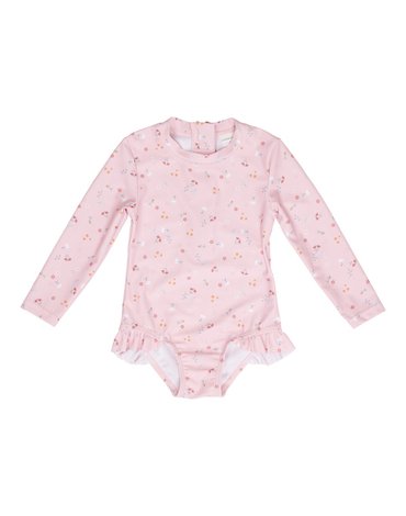 Little Dutch Swimsuit z rękawami Vintage Pink 86/92 Little Pink Flowers CL80781555