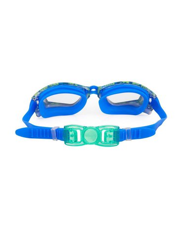 Okulary do pływania, Las deszczowy, niebiesko-zielone, Bling2O