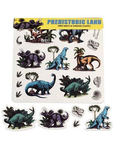 Naklejki dla dzieci 3 arkusze, Dinozaury, Rex London