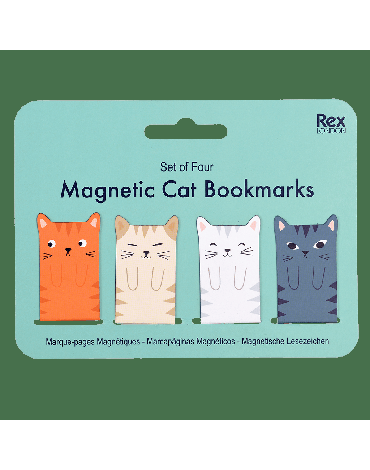 Magnetyczne zakładki do książki, Koty, Rex London
