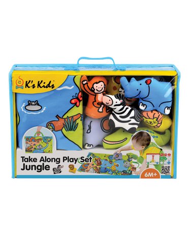 K's Kids - Przenośna mata Dżungla z figurkami zwierząt