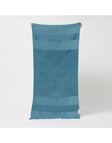 Sunnylife - Ręcznik frotte Summer Stripe  - Adriatic Blue