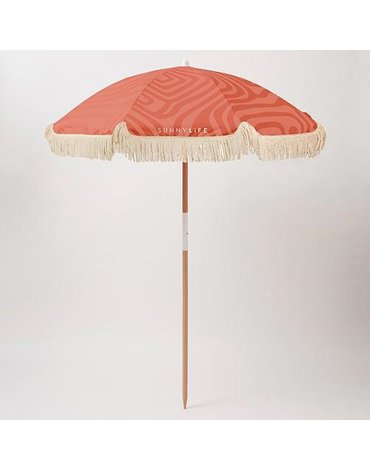 Sunnylife - Parasol plażowy Luxe - Terra cotta