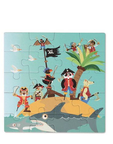 Scratch, Puzzle magnetyczne - książka podróżna Piraci 2 obrazki 40 elem.
