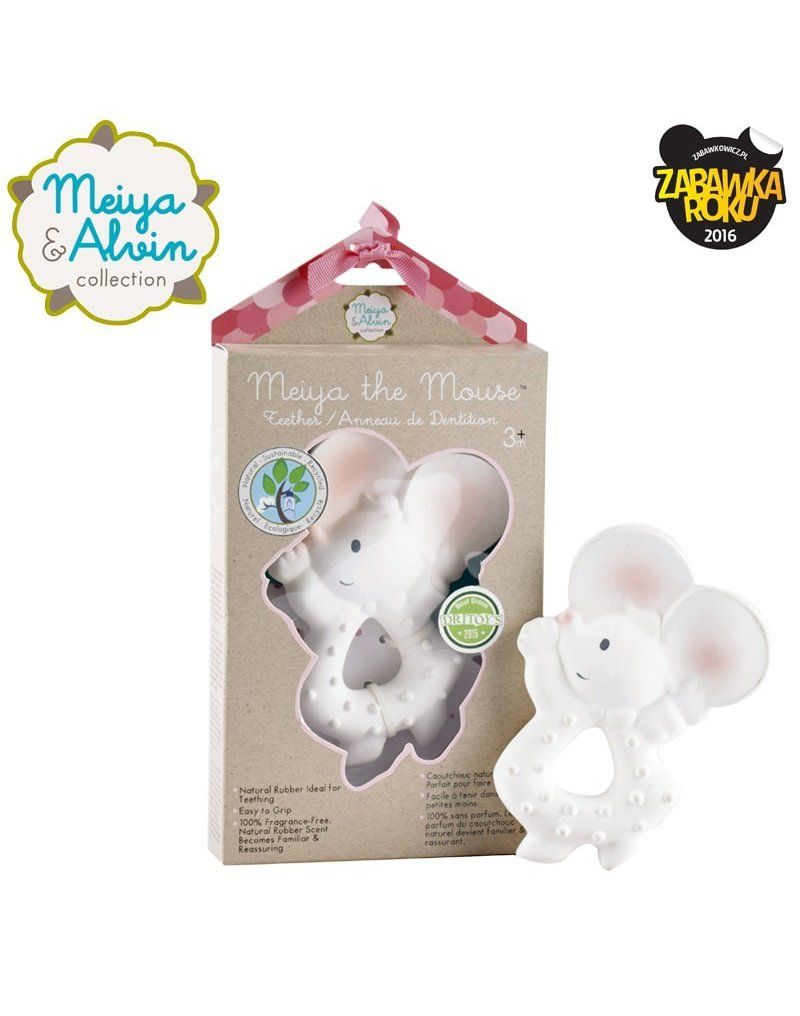 Meiya & Alvin - Meiya Mouse Organic Rubber Teether Meiya and Alvin