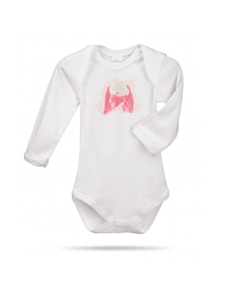Lait Baby Organic Body Long Sleeve Rose the Bunny