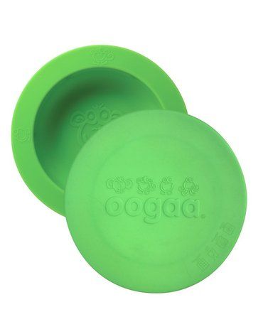 oogaa Green Bowl & Lid silikonowa miseczka z pokrywką