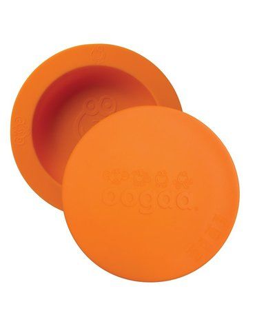 oogaa Orange Bowl & Lid silikonowa miseczka z pokrywką