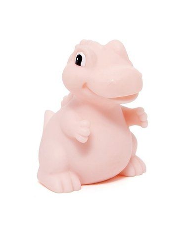 Petit Monkey - Miękka pastelowa lampka nocna LED T-rex różowy