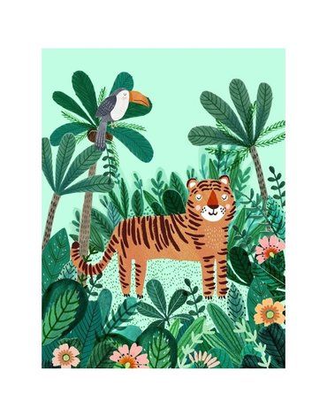 Petit Monkey -  Poster Tiger 70 x 50 cm