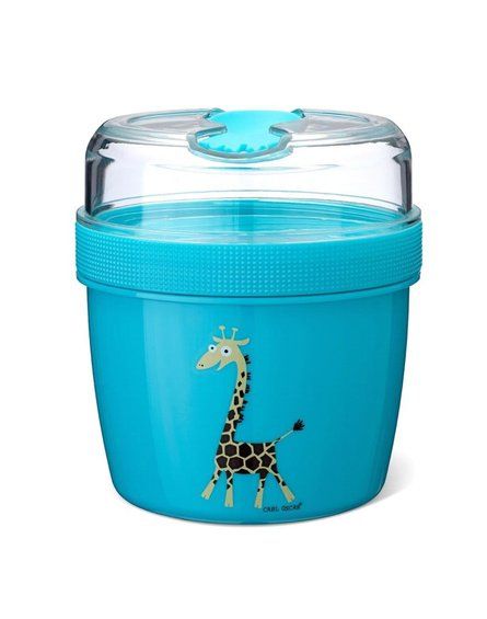 Carl Oscar- N'ice Cup™ L Pojemnik śniadaniowy z wkładem chłodzący  Turquoise - Giraffe