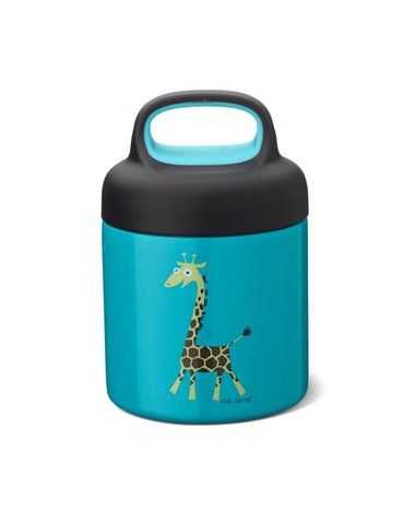 Carl Oscar TEMP Lunch Jar - Termos ze szlachetnej stali nierdzewnej Turquoise - Giraffe