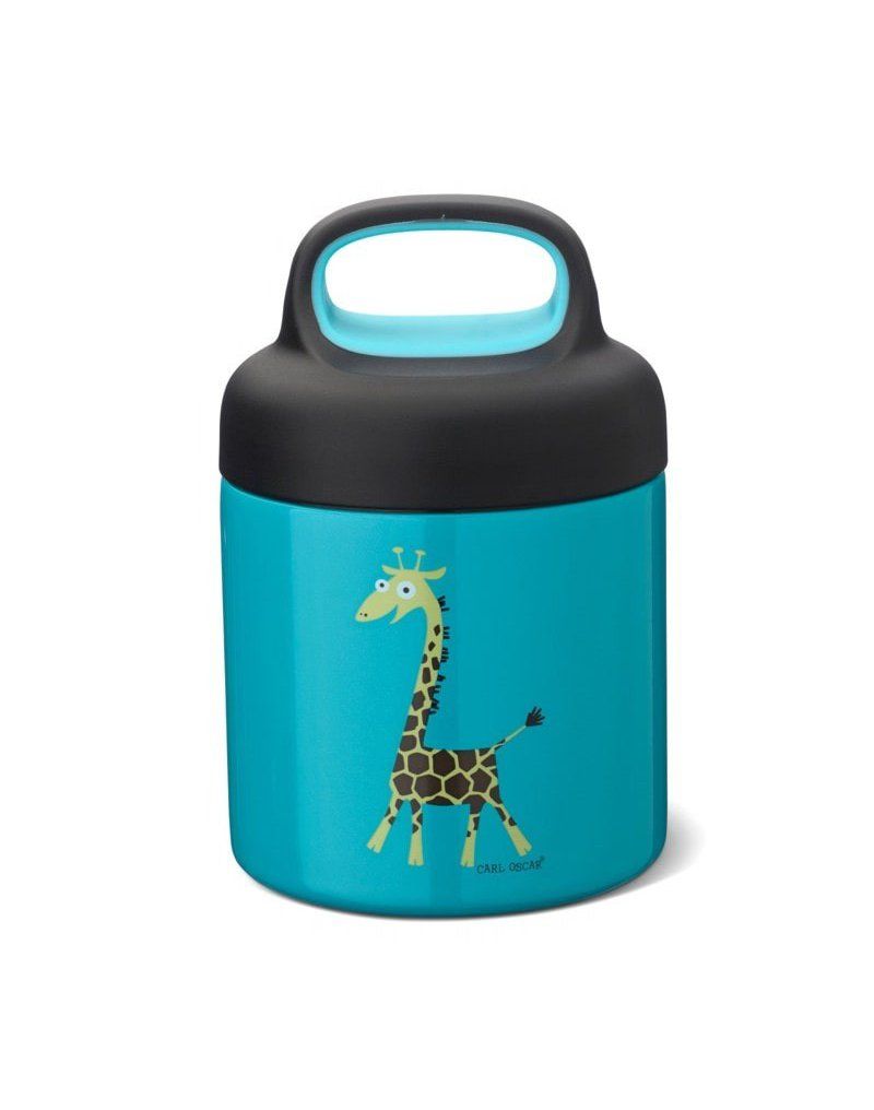Carl Oscar TEMP Lunch Jar - Termos ze szlachetnej stali nierdzewnej Turquoise - Giraffe CARL OSCAR