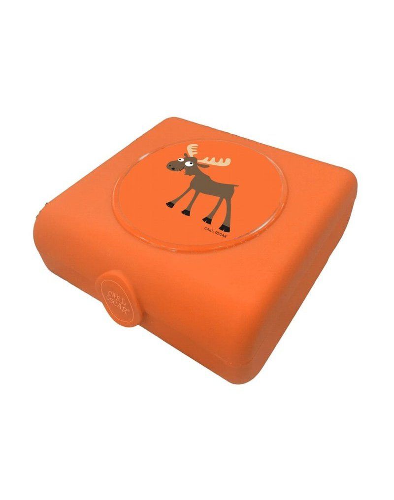 Carl Oscar Kids Sandwich Box Pojemnik na przekąski i kanapki Orange - Moose CARL OSCAR
