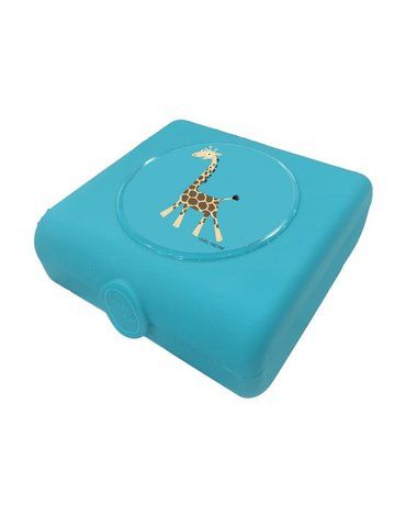 Carl Oscar Kids Sandwich Box Pojemnik na przekąski i kanapki Turquoise - Giraffe