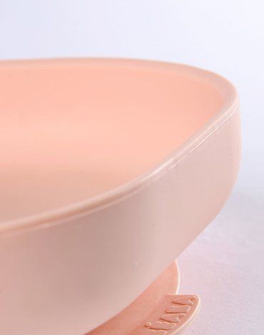 Beaba Silikonowy talerzyk z przyssawką pink