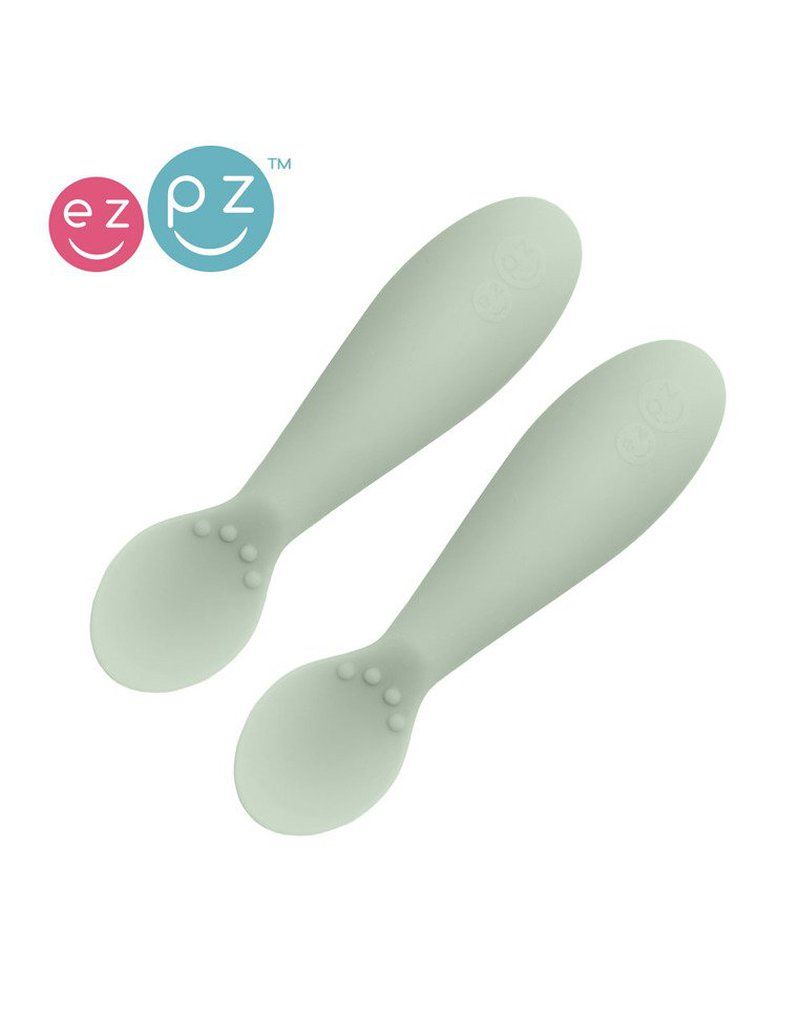 EZPZ Silikonowa łyżeczka Tiny Spoon 2 szt. pastelowa zieleń