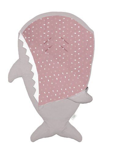 Baby Bites Śpiworek letni Shark (1-18 miesięcy) Stone/Pink BABY BITES