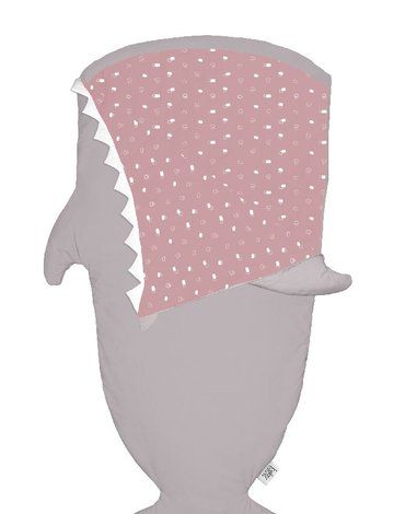 Baby Bites Śpiworek letni Shark (2-6 lat) Stone/Pink