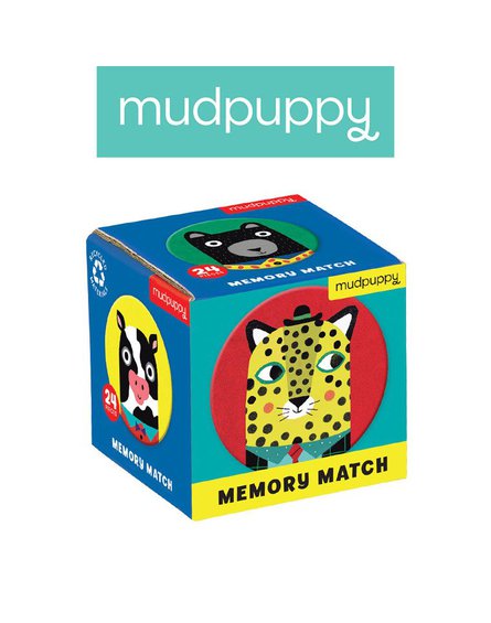 Mudpuppy Gra Mini Memory Zwierzęcy przyjaciele