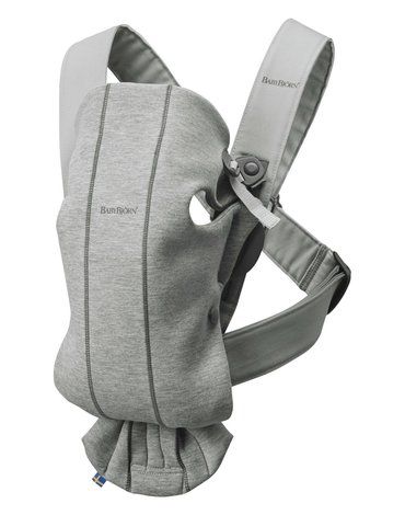 BABYBJORN MINI 3D Jersey – nosidełko, Jasny szary