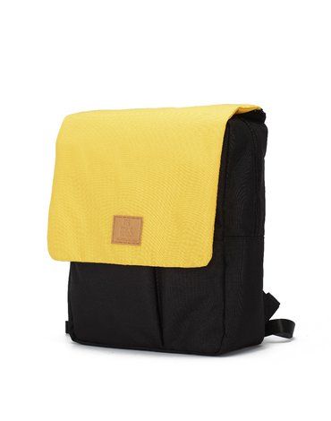 My Bag's Plecak Reflap eco black/ochre