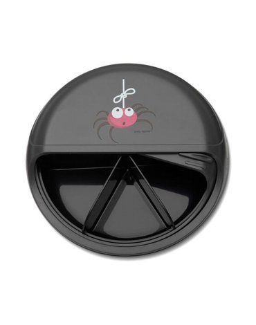 Carl Oscar Rotable SnackDISC™ 5 komorowy obrotowy pojemnik na przekąski Grey - Spider