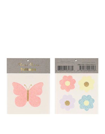 Meri Meri - Tatuaże Motyl i kwiaty