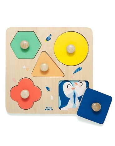 Petit Monkey - puzzle drewniane Dzień w ZOO